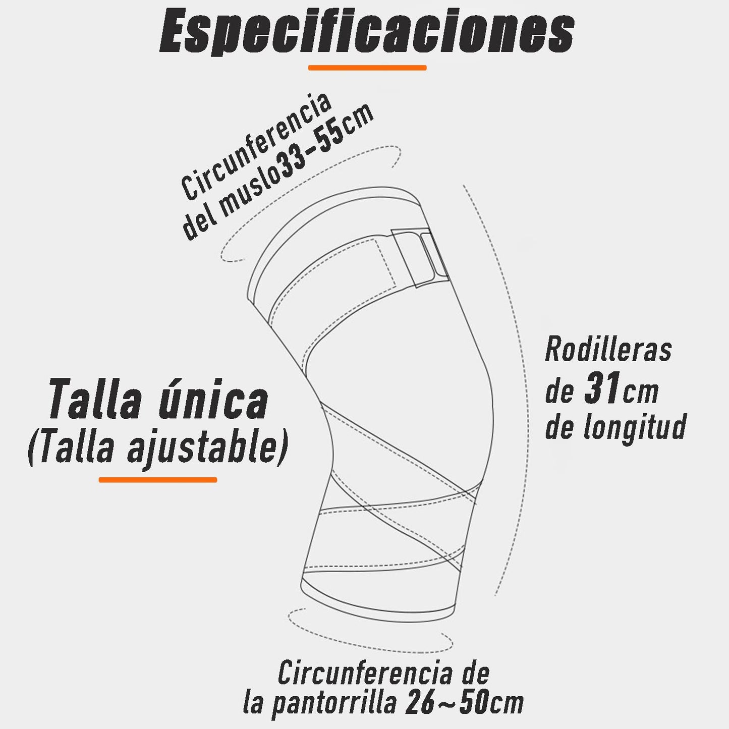 Rodillera de Compresión con Bandas ajustables
