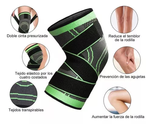 Rodillera de Compresión con Bandas ajustables
