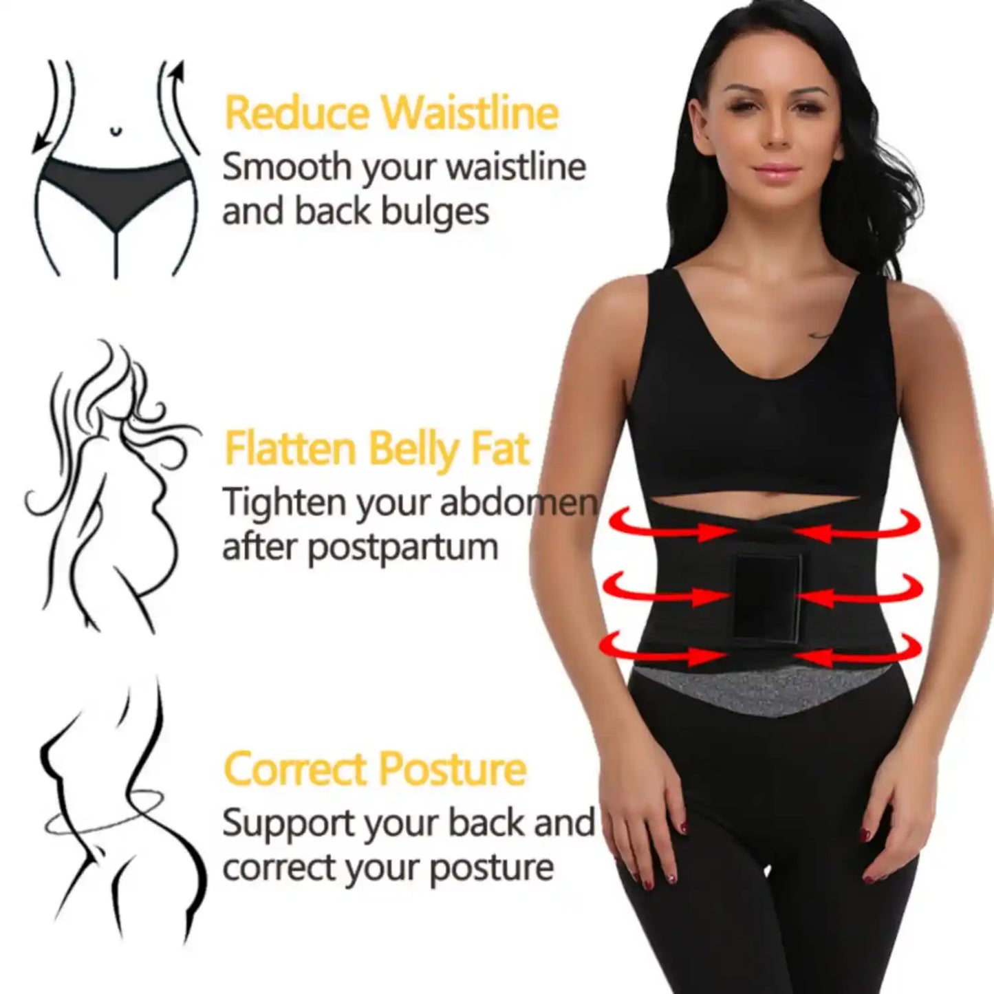 Faja Térmica Y Soporte Lumbar