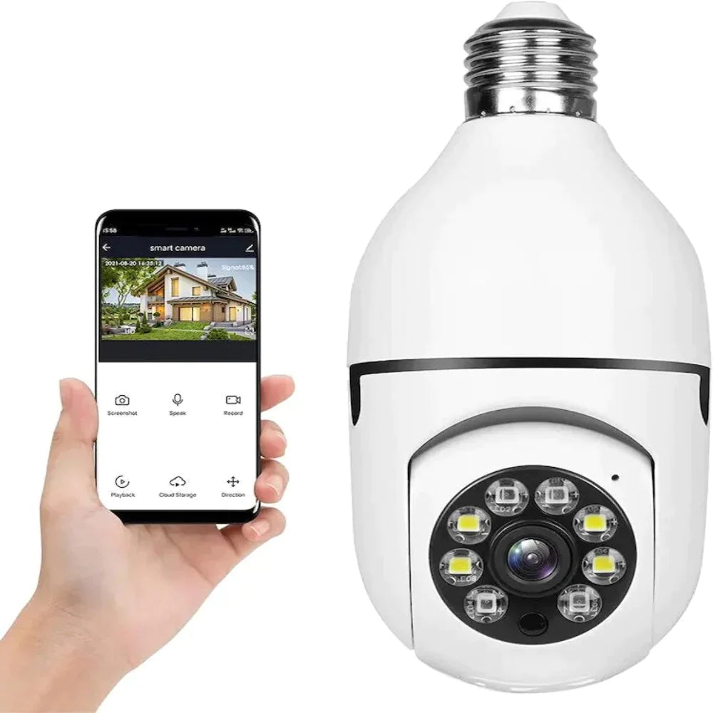 Camara de Seguridad Wifi Tipo Bombillo HD 1080P