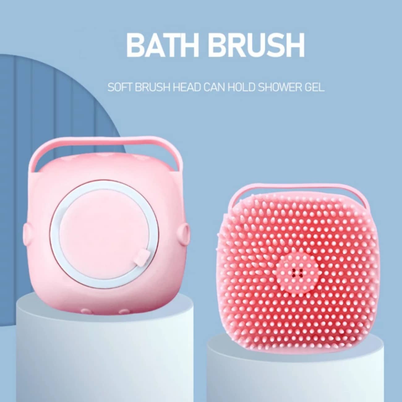 Cepillo Masajeador Corporal de Baño – Esponja de Silicón
