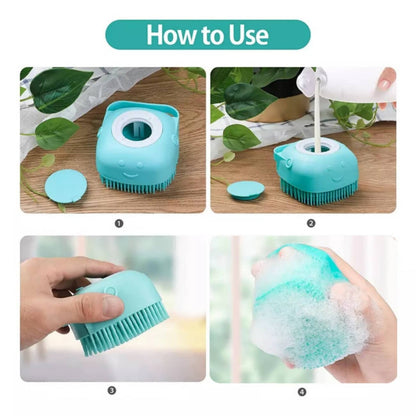 Cepillo Masajeador Corporal de Baño – Esponja de Silicón