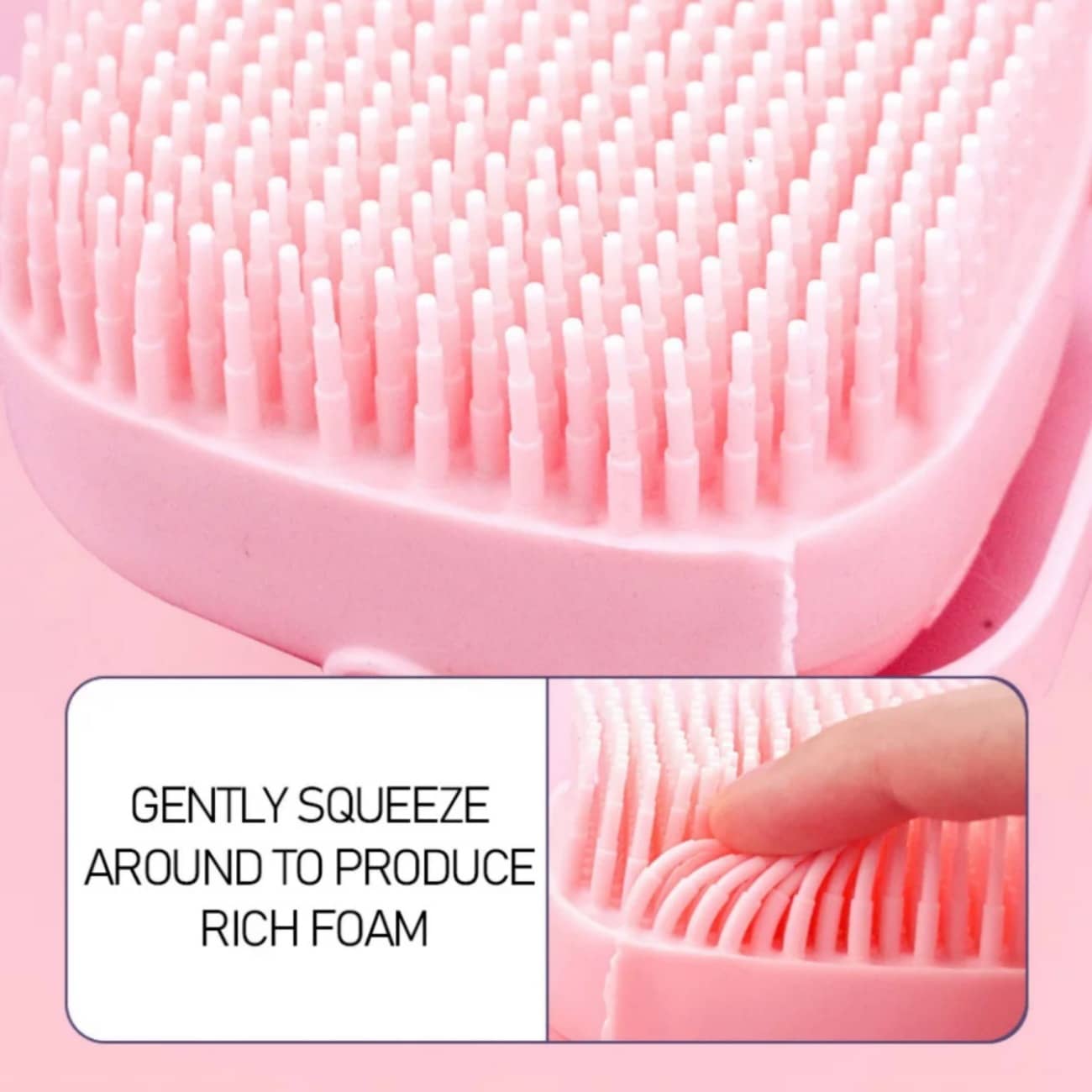 Cepillo Masajeador Corporal de Baño – Esponja de Silicón